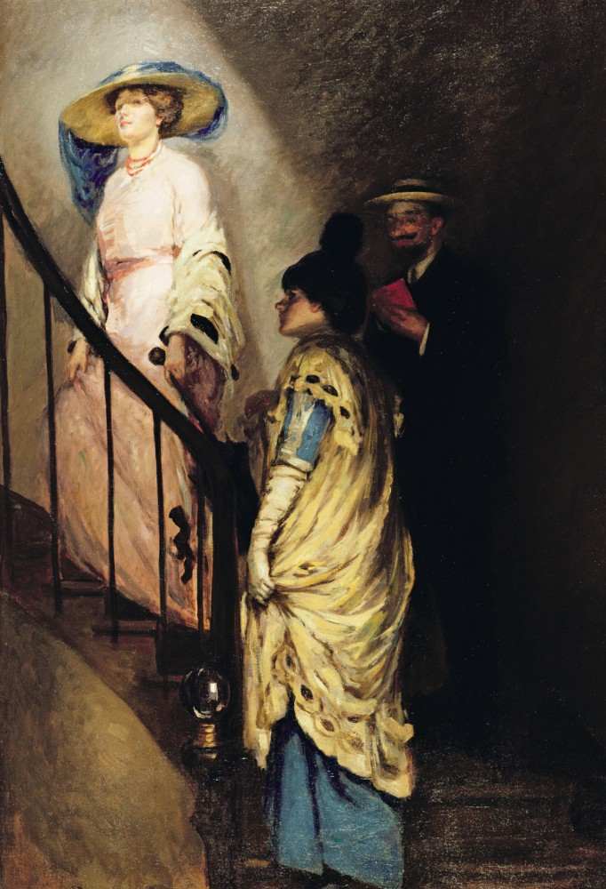 The Meeting on the Stairs od Rupert Charles Wolston Bunny