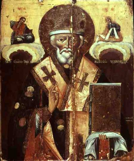 Icon of St. Nicholas the Miracle Worker od Russian