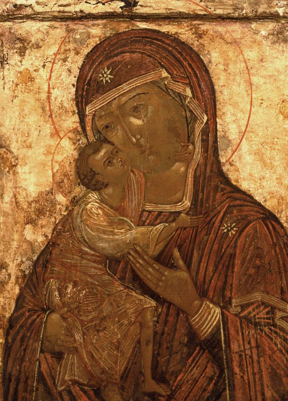 The Mother of God Theodorovskaya, icon od Russian School