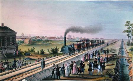 Opening of the First Railway Line from St. Petersburg to Pavlovsk od Russian School