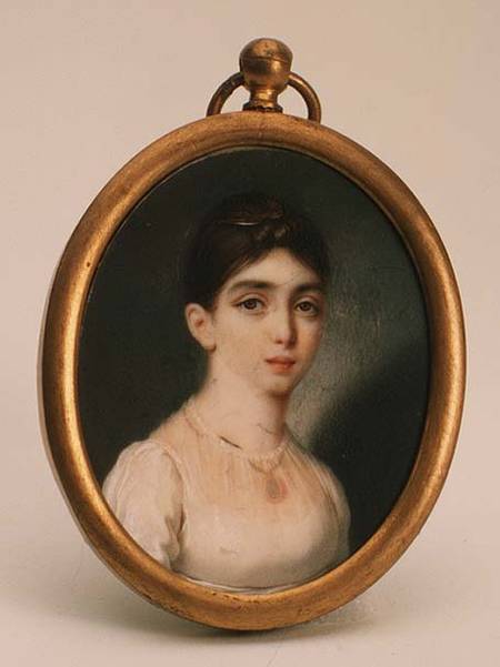 Portrait of Darya Mikhailovna Opochinina (1788-1854) od Russian School