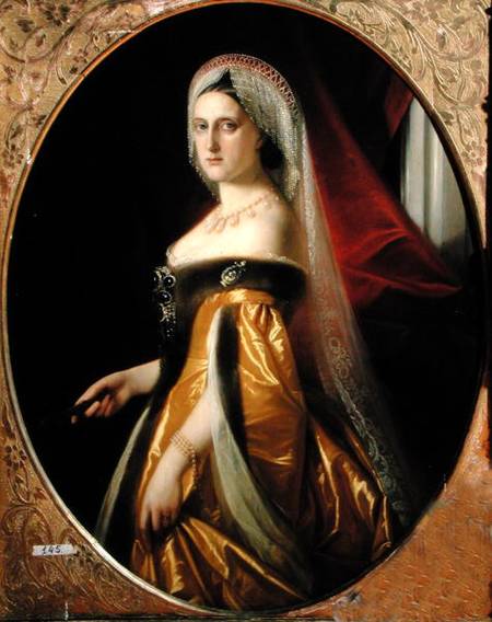 Portrait of Grand Duchess Maria Nikolaevna (1819-76) President of the St. Petersburg Art Academy od Russian School