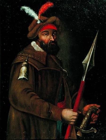 Portrait of Yermak Timofeyevich (d.1584/5) od Russian School