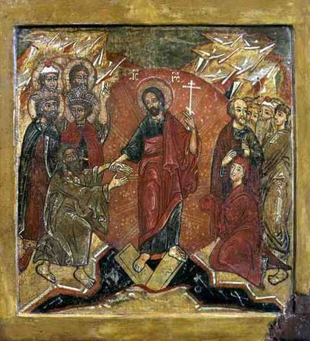 The Resurrection and The Descent into Hell (Anastasis) od Russian School