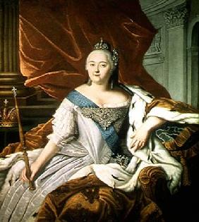 Portrait of Elizabeth Petrovna (1709-62) Empress of Russia