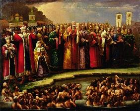 The Baptism of the Murom people by Yaroslav of Murom in 1097