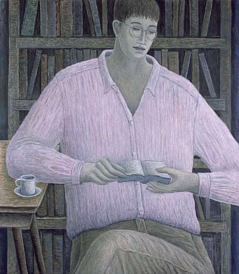 Man Reading, 1998 (oil on canvas)  od Ruth  Addinall
