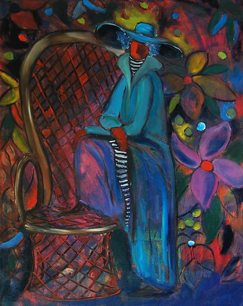 Lady in Blue od Sabina  Nedelcheva-Williams