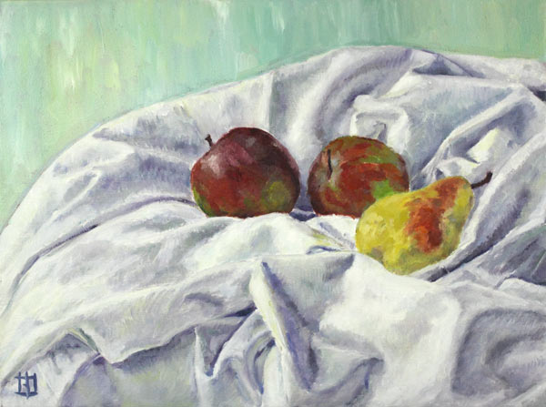 Stilleben Äpfel Birne od Sabine Oel-Cocco