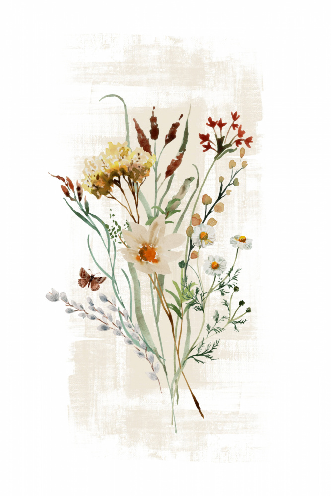 Wild Floral in soft shades od Sally Ann Moss