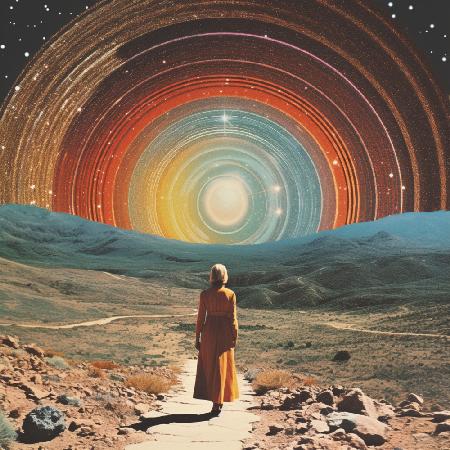 Into The Unknown Collage Art