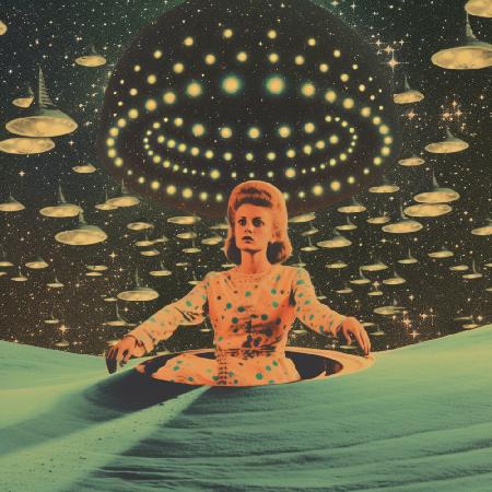 Space Queen Collage Art