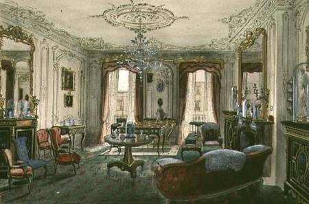 Interior of a drawing room in a town house od Samuel A. Rayner