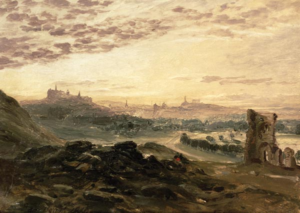 A Panoramic View of Edinburgh od Samuel Bough