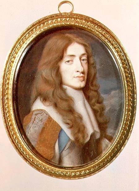 Miniature of James II as the Duke of York od Samuel Cooper