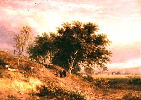 English Rural Landscape od Samuel David Colkett