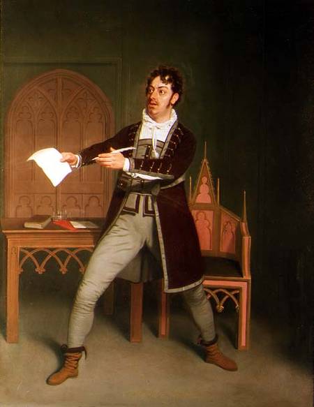 Charles Farley (1771-1859) as Francisco in 'A Tale of Mystery' by Thomas Holcroft, at the Covent Gar od Samuel de Wilde