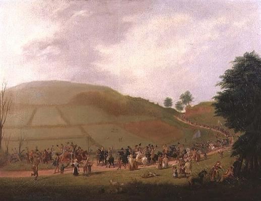The Election Procession of Sir William Miles (1797-1878) (oil on canvas) od Samuel Griffiths Tovey