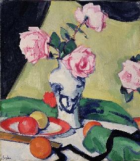 Still Life with Japanese Jar and Roses, c.1919