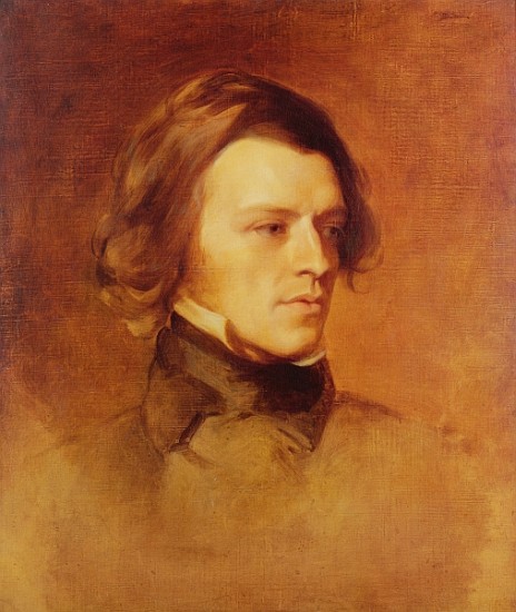 Portrait of Alfred Lord Tennyson (1809-92) c.1840 (oil on canvas od Samuel Laurence