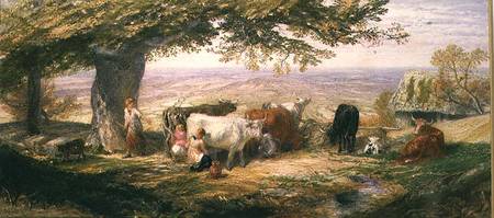 Milking in the Fields od Samuel Palmer
