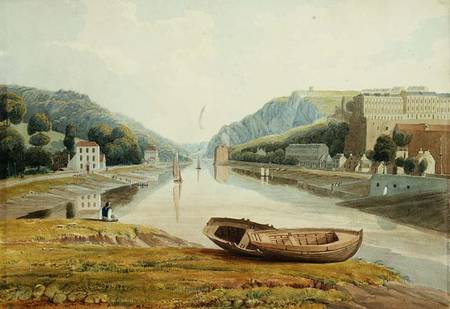 View down the Avon with Hotwells and Clifton od Samuel R.W.S. Jackson