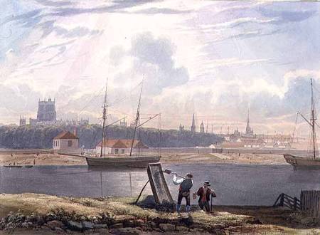 View across the Floating Harbour with the Cathedral and City Churches od Samuel R.W.S. Jackson