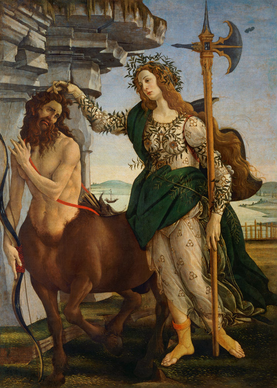 Athene and the Centaur od Sandro Botticelli