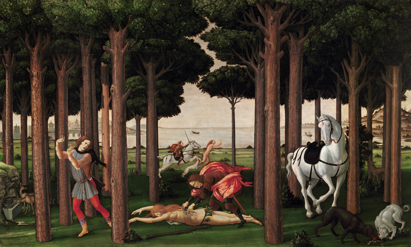 The Story of Nastagio degli Onesti (Second episode) od Sandro Botticelli