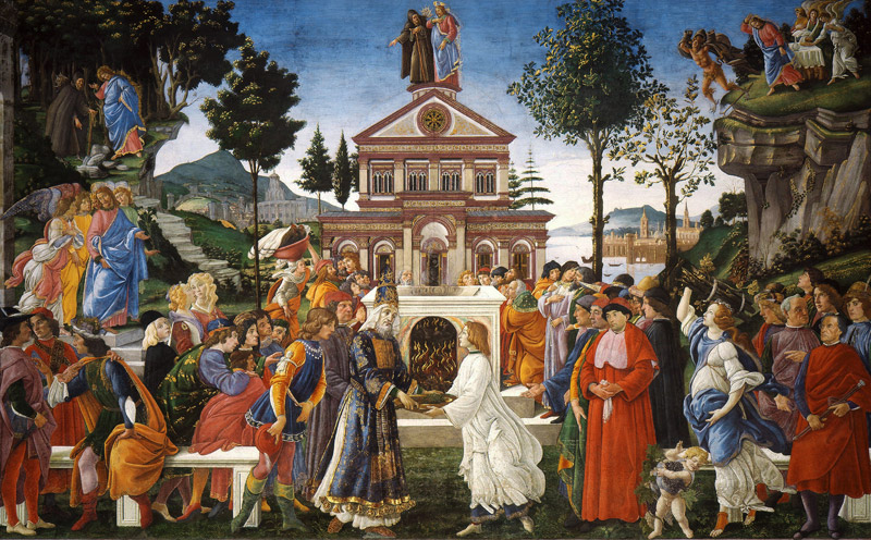The Temptation of Christ od Sandro Botticelli