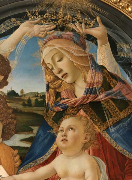 Botticelli, Madonna Magnificat, Ausschn. od Sandro Botticelli