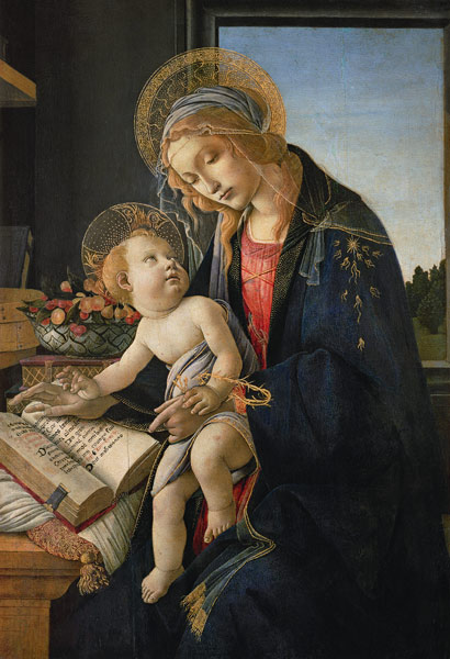 Maria with the book od Sandro Botticelli