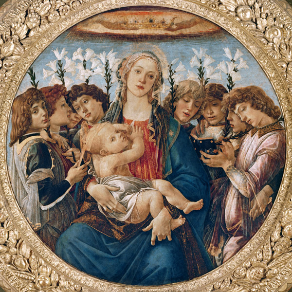 Maria with the child and singing angels od Sandro Botticelli