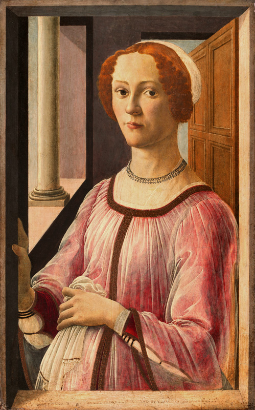 Portrait of Smeralda Bandinelli od Sandro Botticelli