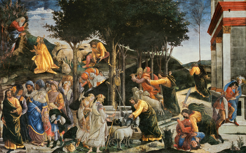 Checks of the Moses od Sandro Botticelli