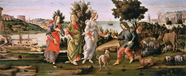 S.Botticelli / Judgement of Paris / Ptg. od Sandro Botticelli