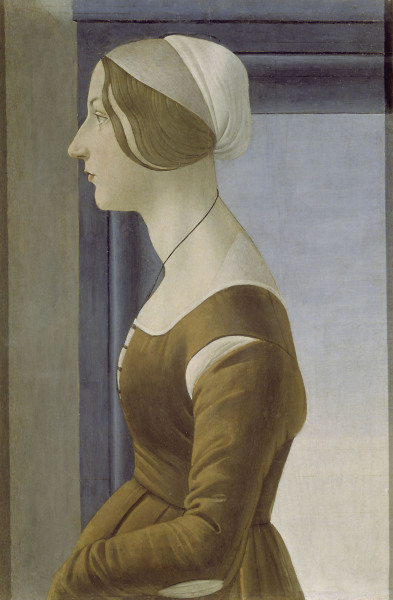 Botticelli / Portr.of Young Woman / 1475 od Sandro Botticelli