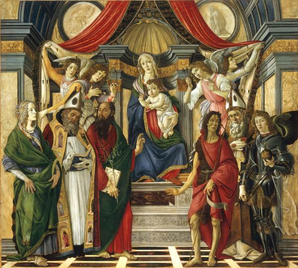 Botticelli, Enthroned Mary od Sandro Botticelli