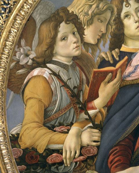 Botticelli, Group of angels od Sandro Botticelli