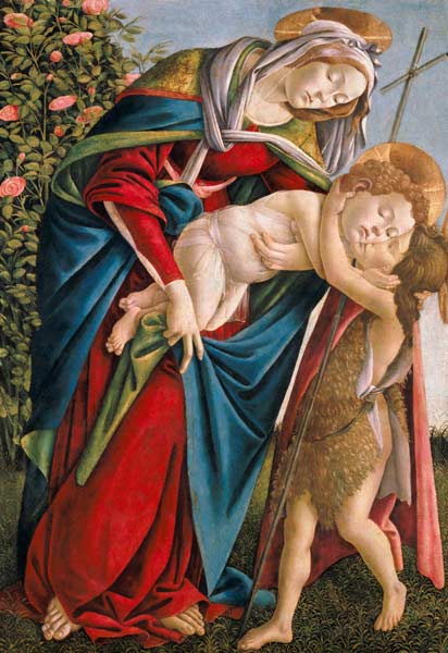 Madonna mit Kind und dem Johannesknaben. od Sandro Botticelli