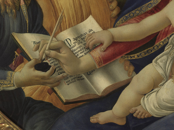 Botticelli, Madonna Magnificat, detail od Sandro Botticelli
