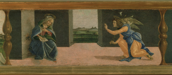 Botticelli, Verkündigung / Predella od Sandro Botticelli