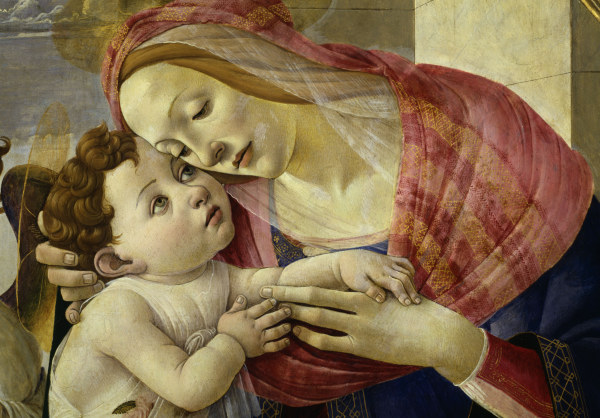 Botticelli Workshop / Madonna w.Angels od Sandro Botticelli