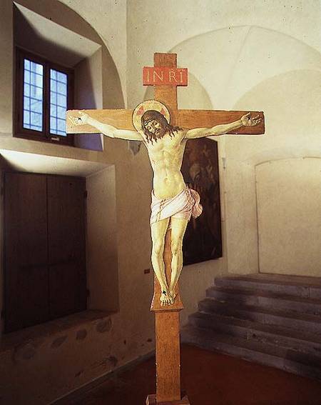Crucifix (tempera on wood) od Sandro Botticelli