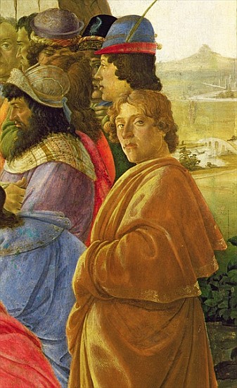 Detail of the Adoration of the Magi (see also 395) od Sandro Botticelli