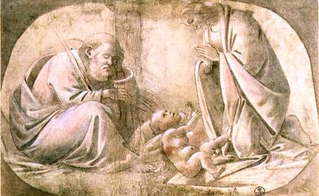 Nativity (pen & ink with gouache) od Sandro Botticelli