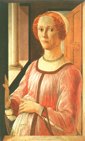 Portrait of a lady od Sandro Botticelli
