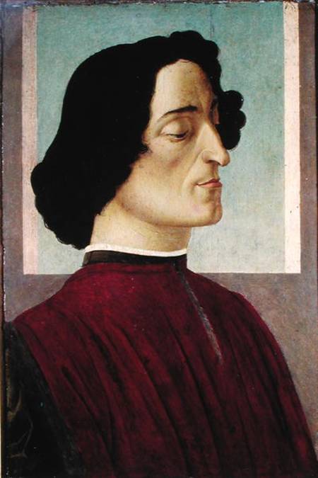 Portrait of Giuliano de' Medici (1478-1534) od Sandro Botticelli