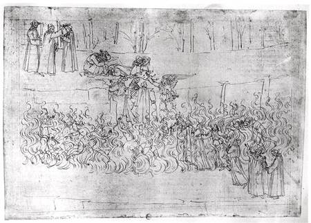Purgatory from 'The Divine Comedy' by Dante Alighieri (1265-1321) od Sandro Botticelli