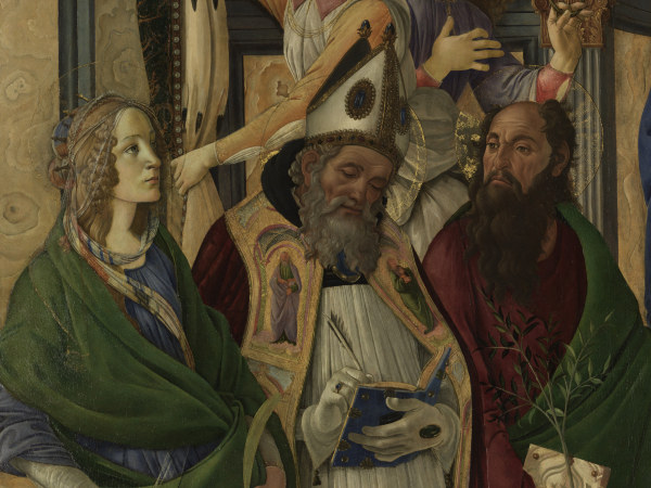 S.Botticelli, Katharina, Augustinus u.a. od Sandro Botticelli